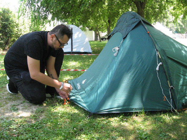 ЕГЗИТ КАМП: Турчин први подигао шатор